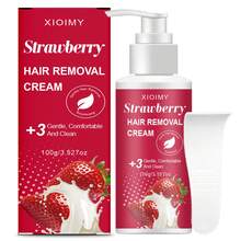 Xioimy 100g Strawberry Depilatory Cream, Single Use, Smooth For 3 Months, Instant Hair Removal, Non-Irritating, Smooth Residue-Free Semi-Permanent Hair Removal, Suitable For Face, Lips, Armpits, Legs, Arms And Intimate Areas - Kem - Xem 11