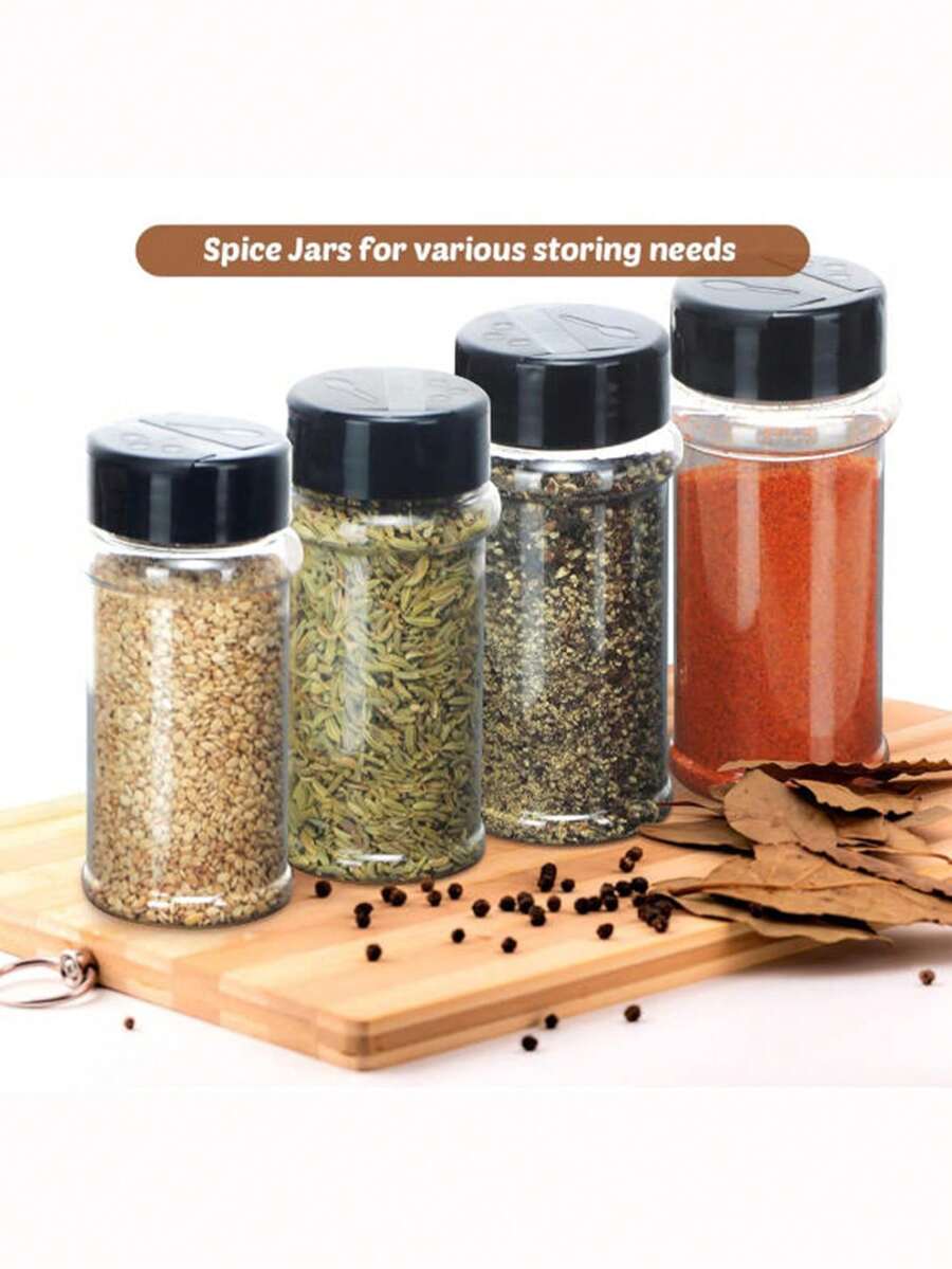 1 lọ đựng gia vị nắp hình bướm, chai đựng bột tiêu bằng nhựa, hộp đựng gia vị rắc bột màu vàng ánh kim dùng cho tiệc nướng BBQ. - Nhiều màu - Xem 1