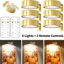 Bộ đèn LED nghệ thuật 6/3/1 chiếc, đèn tranh LED không dây chạy bằng pin, đèn tường LED, đèn trang trí nội thất phòng khách, đèn tường không dây từ tính và đèn chiếu điểm, điều khiển từ xa có thể điều chỉnh độ sáng, 3 chế độ chiếu sáng, thích hợp để trưng bày tranh ảnh và chân dung, cũng có thể được sử dụng như đèn trang trí tường. - Mô hình pin - Xem 17