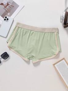 2pcs Men's Plus Size Boxer Briefs, Made Of Milk Silk Fabric, Breathable, Comfortable, And Shipped In Random Colors. - Multicolor - View 9