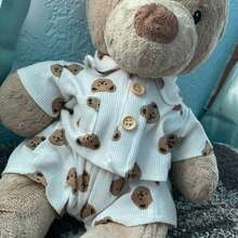 (Clothes Only) Clothing For 28cm-32cm Lapopo Dolls, Barcelona Bear Doll Clothes, Cute Plush Toy Bear Clothes With Tail Hole, Suitable For Rabbit Pajamas - Multicolor - View 4