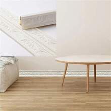 1 Roll 3.14" X 90.55" Self-Adhesive Baseboard Trim, Door Frame Molding, Wall Decor Baseboards For Wall Protection And Home Decoration - A - View 11