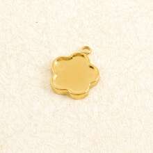 2件套时尚植物吊坠，304不锈钢材质，珠宝制作材料，神奇金属仙人掌、小花、莲花造型，瑜伽能量平衡吊坠，凸面空白底座，适合DIY宝石、树脂、手工工艺品，日常礼物，个性化纪念品，PVD 18K镀层 - Geometry - 查看 8