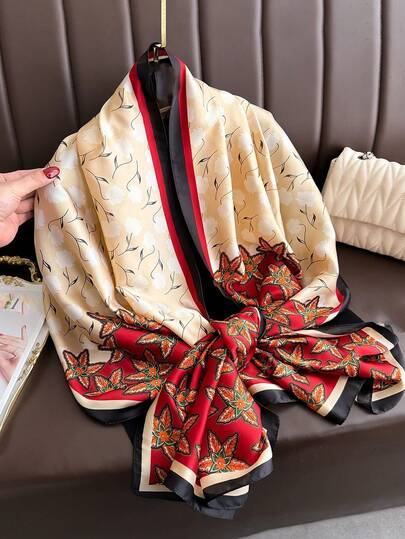 1 chiếc khăn choàng nữ thời trang thanh lịch, in họa tiết hoa nhiều màu sắc, kích thước 90*180cm. Hơn 90% người dùng lựa chọn sản phẩm này, phù hợp cho các buổi hẹn hò, sự kiện thường ngày và trang trọng, một phụ kiện thời trang đa năng, thích hợp cho trang phục hẹn hò buổi tối. Phụ kiện thời trang đa năng này rất phù hợp cho trang phục hẹn hò buổi tối.