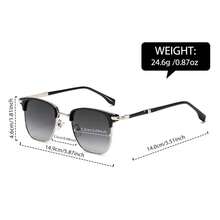 2 Pairs Unisex Multi-Function Line Design Sunglasses, UV400 Protection, Classic Fashion Style For Daily Wear - Black Film + Tea Film - View 6