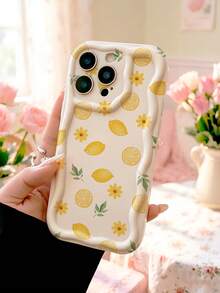 Funda de teléfono de limonada de verano - Diseño adorable de cítricos y flores - Ligera y resistente a golpes - Perfecta para amantes de la estética linda, bohemia y kawaii Compatible con iPhone y Compatible con Samsung Galaxy, versión internacional, no la versión nacional - Multicolor - Ver 1