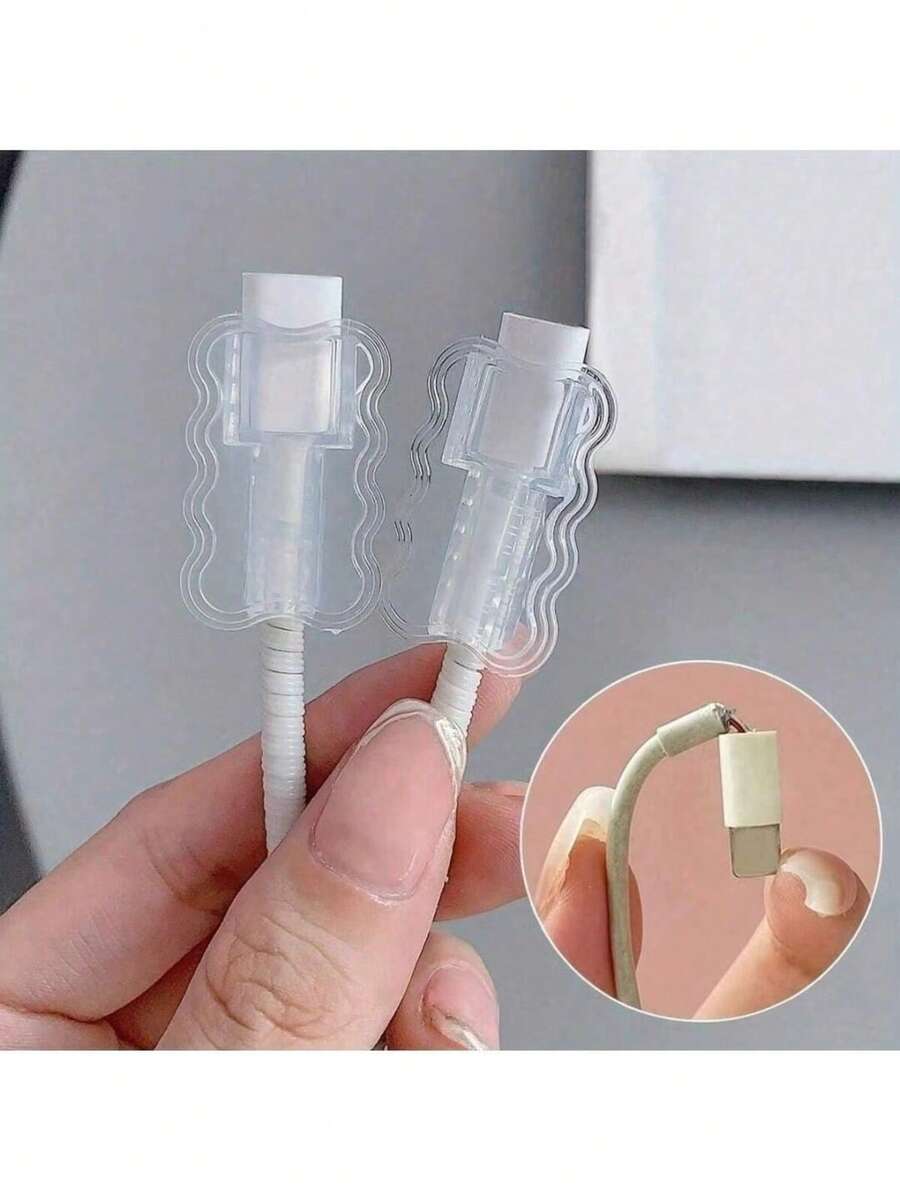 5个/10个ABS树脂电缆套管：保护您的电缆免受损坏和脱落。