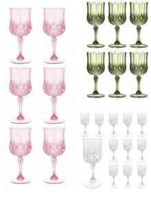 香槟杯，不易碎高脚杯，可重复使用香槟杯 - 时尚现代，适合居家、婚礼、烘焙、情人节、儿童派对、周年纪念日、父亲节、母亲节、复活节、假日野餐、新年派对等场合 - 查看 2