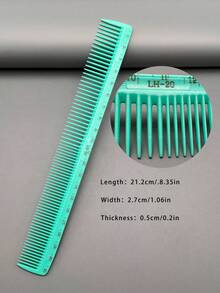 1pc/3pcs/5pcs/6pcs Heat-Resistant Durable Hair Styling Comb Set, 19 Models Available, Macaron Color With Ruler, Suitable For Long/Short Hair, Cutting, Styling, Salon/Home/Travel Use - Mint Blue - View 19