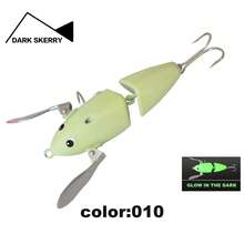 18g/82mm Multi-Section Floating Catfish Lure, Metal Wing Propeller Surface Bait, Can Add Glow Stick (Excluding Battery), Stable Swimming Posture, Targeting Catfish, Black Fish, Carp, Bass, Glow-In-The-Dark Fish Eye - Multicolor - View 10