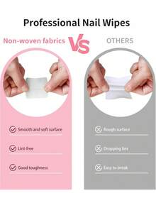 1000片无绒指甲清洁湿巾，无纺布指甲清洁垫，睫毛嫁接胶水清洁湿巾，指甲清洁垫用品（白色） - 彩色 - 查看 5