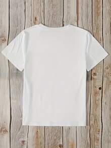 Teen Girl Summer Clothes[New Products Arrive With Great Power]2026 Elegant Women's Fashion Apparel New Style: Fashionable Women's Round Neck T-Shirt With Designer Elements, Girly Heart Motifs, Strawberry And Bow Pattern Print, Casual And Comfortable Short Sleeve TeeUnisex T-Shirts For Summer Outingsclothes - 白色 - 查看 2