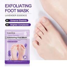 Foot Peel Mask 4 Pack,Foot Spa Foot Care For Women Peel Mask With Lavender For Men And Women Feet Peeling Mask Exfoliating, Callused Foot Mask Peel,Foot Mask For Dry Dead Skin,Remove Dead Skin - 查看 9