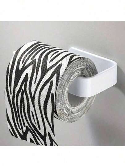 1/2pcs Self-Adhesive Toilet Paper Holder - Space Saving Wall-Mounted Paperclip Rack Without Drilling, With Convenient Roll Dispenser, Suitable For Bathroom - Convenient Bathroom Supplies And Accessories