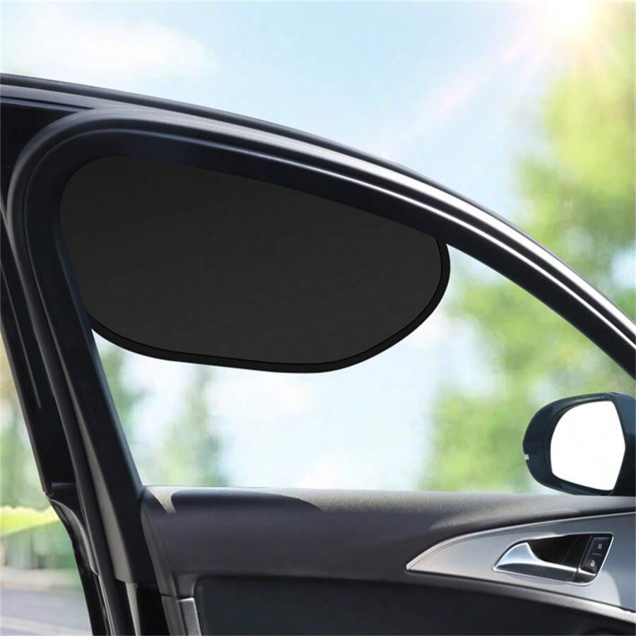 2pcs Car Summer Driver's Seat Sun Shade, Heat Insulation And Cooling, Car Driver's Seat Sun Visor, Static Cling Sun Shade, Invisible Sun Shade, Does Not Block Main And Passenger's View, Car Side Window Sun Shade