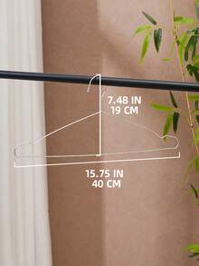 Giá phơi quần áo bằng thép không gỉ (10/20 chiếc), giá treo quần áo chống trượt dùng trong gia đình. - Bạc - Xem 8