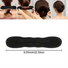 1/2/3件套卷发棒套装，甜甜圈发髻器，升级版美发造型工具，海绵发夹，适合婚礼、旅行 - 多色 - 查看 11