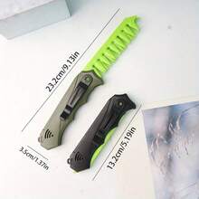 1pc Folding Comb, Men's Design Folding Comb With 3-In-1 Functions, Foldable Hair Brush With Fine And Wide Teeth For Detangling, Scalp Care And Beard Trimming, Ergonomic Handle, Suitable For Daily Styling And Travel - Multicolor - View 7