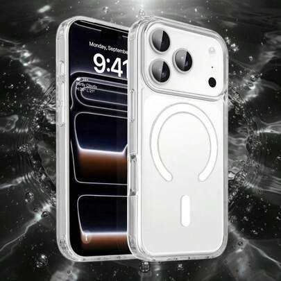  1pc Hadaasi Magnetic Transparent Fast Charging Anti-Yellow Acrylic High Transparency Original Machine Aesthetic Lens Raised Original Color Transparent Shockproof Full Coverage Phone Case Compatible With Apple 17e/17pro/17promax/Apple Air/17/16pro/16promax/16plus/16/16E/SE4/15pro/15promax/15plus/15/14pro/14promax/14plus/14/13pro/13promax/13/12pro/12promax/12/11promax/11/11pro And Galaxy S26Ultra/S26Plus/S26/S26Edge/S26Pro/S25Ultra/S25FE/A57/A37/A17/A07/A56/A36/A26/A55/A35/A25/A15/A24/A34/A14/A16/A06