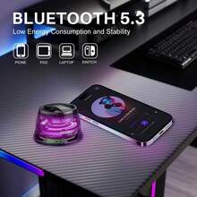 2026 Bluetooth Speaker Mini Magnetic Bluetooth Speaker, Multifunctional Portable Bluetooth Speaker G200, Cyber Magnetic Smal Xpoovv Magnetic Small Wireless Bosina Paracelular Mini Speaker Unique Gift Premium Sound - 查看 5