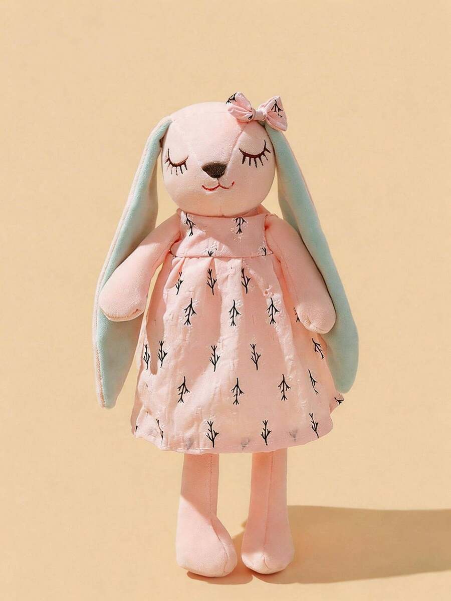 POKOJA LAND 可爱的粉色兔子毛绒玩具 - 柔软的PP材质，非常适合复活节、母亲节和婚礼礼物