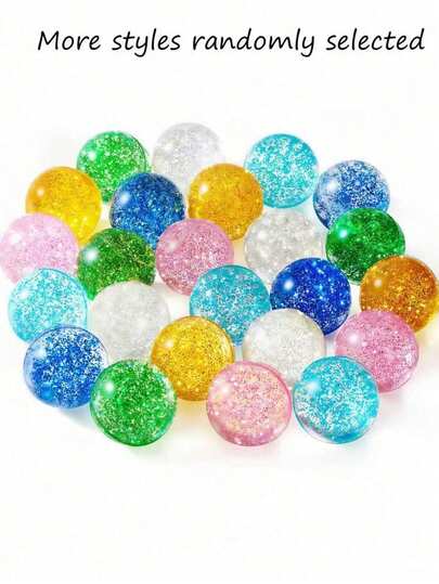 20pcs/10pcs/5pcs/1pc Glossy Bouncy Ball Set (Student Version) 27mm Rubber Bouncy Balls, 6 Vibrant Colors - Great For Party Favors, Gift Bag Fillers, Easter Basket Stuffers, Rewards And Prizes