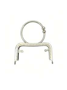 Armação de Bolsa Vintage de Metal com Alça, Alça Suave em Formato de O, Armação de Porta-Moedas Retrô para Projetos de Costura DIY, Ideal para Confecção de Clutches, Carteiras e Bolsas, Adequado para Entusiastas de DIY, Artesãos, Costureiras e Presenteadores, Perfeito para Projetos de Bolsas Feitas à Mão, Oficinas de Artesanato e Presentes Personalizados, Material de Liga Durável, Ferragens Versáteis de Bolsa para Criação de Bolsas Personalizadas - Multicolorido - Visão 12