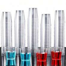 Ly sâm panh trong suốt tái sử dụng 1oz, ly rượu vang, ly cocktail, ly chúc mừng đám cưới, thích hợp cho năm mới, Giáng sinh, tiệc tùng, đám cưới, sinh nhật, Ngày lễ tình nhân, tựu trường và các sự kiện lớn khác. - Xem 11