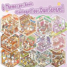 Sách dán hình hoạt hình 3D mới, Sách dán hình phong cảnh tự làm, Cảnh nhà cửa, Album dán hình di động, Sách trò chơi, Quà tặng ngày lễ, Bộ dán hình tiểu cảnh, Sách cắt dán tự làm sáng tạo cho trẻ em, Sách vẽ cho trẻ em, Đồ chơi & Trò chơi, Nghệ thuật & Thủ công cho trẻ em, Hình dán cho trẻ em, Quà sinh nhật cho trẻ từ 6-18 tuổi, Quà Giáng sinh, Quà tặng ngày lễ - Nhiều màu - Xem 3