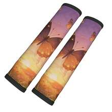 Funda única para cinturón de de coche con estampado de mariposa, almohadilla para el hombro del cinturón de del interior del coche - Multicolor - Ver 6