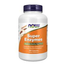 Now Foods Supplements, Super Enzymes, Formulated With Bromelain, Ox Bile, Pancreatin And Papain,180 Capsules - 180 Count (Pack of 1) - 查看 1