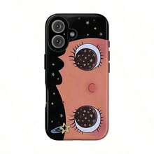 Dreamy INS Glittering Big Eyes Comic Girl Lovely Phone Case Cute Kawaii Big Eye Anime Phone Case For IPhone 17 16 15 14 13 12 11 Pro Max X XS And SS Galaxy S21 S25 Plus Ultra Kawaii Aesthetic Big Eyelash Tough Case Cute Y2K Cartoon Girl Gift For Her Him - 1個 - 查看 8