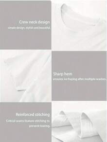 Paquete 1 camisetas estampadas mujer corte  manga corta cuello redondo tshirt playera dama gráfico diseño urbano universitario ciudades Paris Nueva York California - Blanco - Ver 3