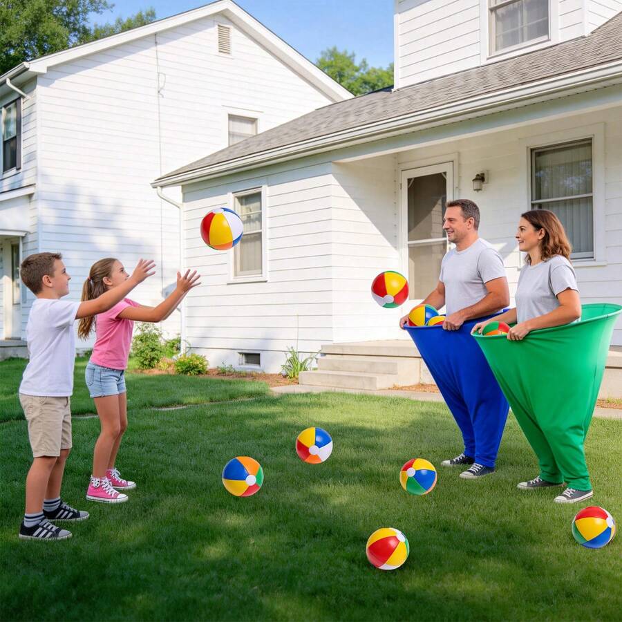 Grandma Pants Backyard Games With Bouncy Balls: Fun Inflatable Outdoor Party Games, Interactive Team Games For Adults And Children, Suitable For Backyard Lawns, Beaches, Carnivals, Family Gatherings, And Team Building Activities.