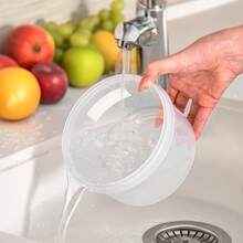 1100ML Round Transparent Plastic Lunch Box, Sealed Leak Proof Bento Box, Portable Fruit Salad Container, Microwave Heated Food Storage Container, Large Capacity Refrigerator Fruit Vegetable Preservation Box, Suitable For Students & Adults To Use At School, Office, Travel, Camping, Picnic, Back To School - Multicolor - View 9