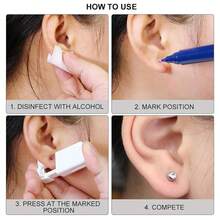 Ear Piercing Gun, Disposable Ear Piercing Kit With CZ Earring Stud, No Pain Easy Use At Home (5mm) - ColorC - View 5