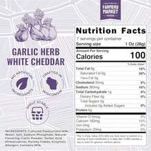 Farmers Market Gluten  Keto Paleo Low Sodium  Sugar  Cheese Gift Sets 1-Pack Garlic Herb White Cheddar - View 2