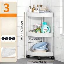 Space-Saving Movable Corner Shelf, Multi-Layer Storage Rack For Bathroom, Narrow Gap Organizer - Multicolor - View 13