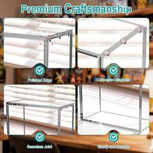 PKMN ETB Acrylic Case – 8mm + 5mm Premium Thick Clear Acrylic ETB Display Box With Magnetic Lid – ETB Protector Case For Collectors, UV Resistant, Stackable Design - ETB 案例(方角) - 查看 4
