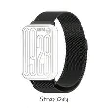 1条米兰尼斯表带，兼容小米手表8 Pro/9 Pro/4/5/6系列，不锈钢网状磁吸式可调节表带，优雅表带，适合赠送亲朋好友，时尚替换表带 - Mi Band 8 Pro/9 Pro - 查看 12