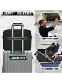 Túi đeo chéo nam, túi đựng laptop 17.3 inch, túi công sở nam, túi đựng laptop dung lượng lớn, túi đeo chéo chống nước kiểu quân đội, túi đi làm, túi du lịch, màu đen. - Nhiều màu - Xem 7