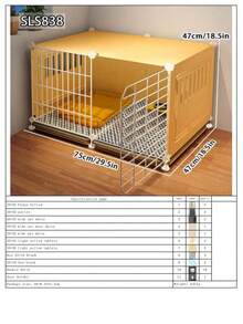 小型犬笼，室内宠物笼，带托盘，适用于泰迪犬、博美犬、柯基犬和中型犬 - 彩色 - 查看 18