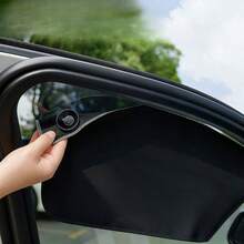 2 piezas Parasol para parabrisas de coche con ventosa, parasol para ventana, cortina de privacidad sin marco para ventana lateral de puerta de coche - A - Ver 4