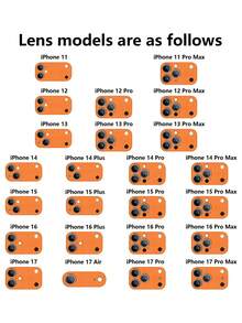 1 chiếc ốp lưng điện thoại cao cấp, tối giản, sang trọng, màu cam ombre, họa tiết lưới pha lê hình quả táo, kính cường lực trong suốt, bảo vệ toàn màn hình, tương thích với iPhone 17/17Pro/17ProMax/17Air/16/16Pro/16ProMax/16Plus/15/15Plus/15Pro/15ProMax/14/14Plus/14Pro/14ProMax/13/13Pro/13ProMax/12/12Pro/12ProMax/11/11ProMax, bề mặt mờ chống rơi, lớp phủ kim loại cao cấp bảo vệ toàn diện. - Nhiều màu - Xem 9