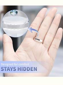 8pcs Transparent Silicone Ring Size Adjusters, Unisex, Adjustable Ring Size Without Replacement - Ring Adjuster - View 8