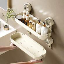 1 Giá đựng đồ dùng nhà tắm gắn tường bằng giác hút, không cần khoan. - hình chữ nhật - Xem 5
