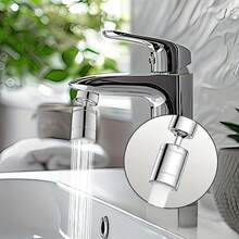 Aireador de grifo de acero inoxidable de 360° con modo dual, compacto para fregadero de cocina y baño con dos patrones de rociado, conveniente para lavar y enjuagar el cabello. Adecuado para grifos de fregadero de cocina y baño. Excelente regalo para Pascua y el Día de San Patricio. - Múltiples estilos - Ver 2
