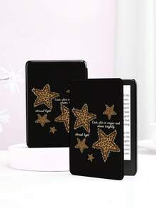 Vintage Leopard Print Star Design Protective Case Suitable For Kindle 10th, Colour, Kindle 11th, Kindle Paperwhite 5, E-Book Reader Protective Cover With Auto Wake/Sleep Function, Slim And Convenient, Perfectly Fit To Protect Your Reading Device, Romantic Gift - Multicolor - View 8