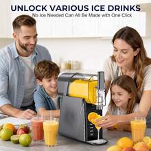 YASHE Slushie Machine-88oz Slushy Machine For Home, Frozen Drink Maker, No Ice Needed, One-Touch Slush Machine With 6 Preset Programs Self-Clean Function For Margarita, Smoothie, Milkshake, Frozen Cocktails,201stainless Steel - Default - View 5