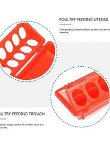 1 chiếc máng ăn nhiều lỗ cho gà, máng ăn nuôi gà con, máng ăn chim nhiều lỗ hình thuôn dài, máng ăn chống cào xước cho gà, máng ăn gia cầm, vật tư chăn nuôi, máng ăn cho gà con, máng ăn chim cút, máng ăn gà. - A - Xem 9